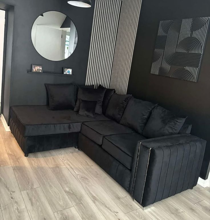 Lily Chaise Sectional Couch | Modern Luxury L-Shape Sofa with Chaise Lounge | Comfortable Living Room Sectional