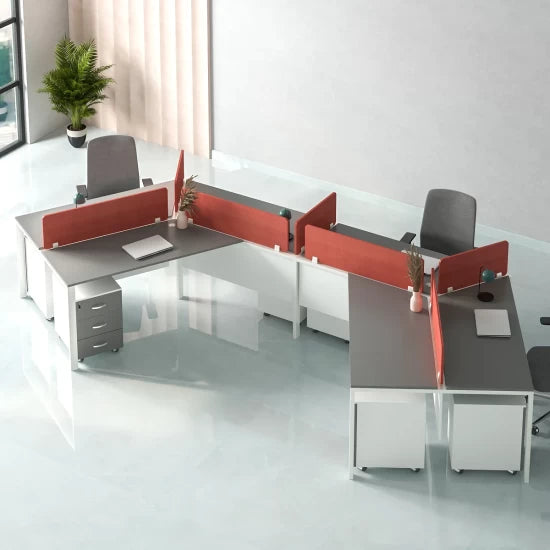 Atomic Workstation Desk | Modern Executive Office Desk with Smart Storage & Ergonomic Design