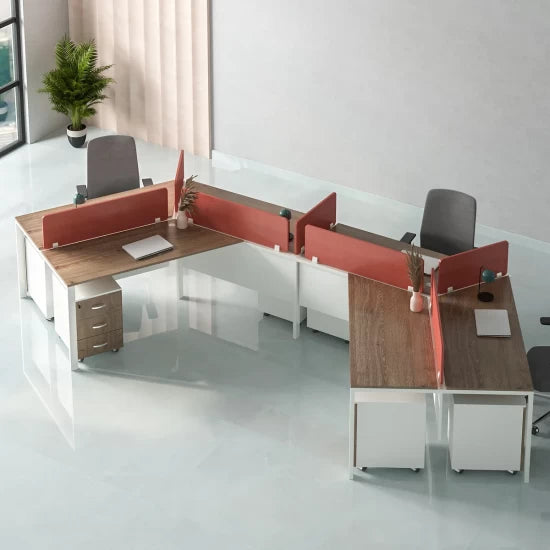 Atomic Workstation Desk | Modern Executive Office Desk with Smart Storage & Ergonomic Design