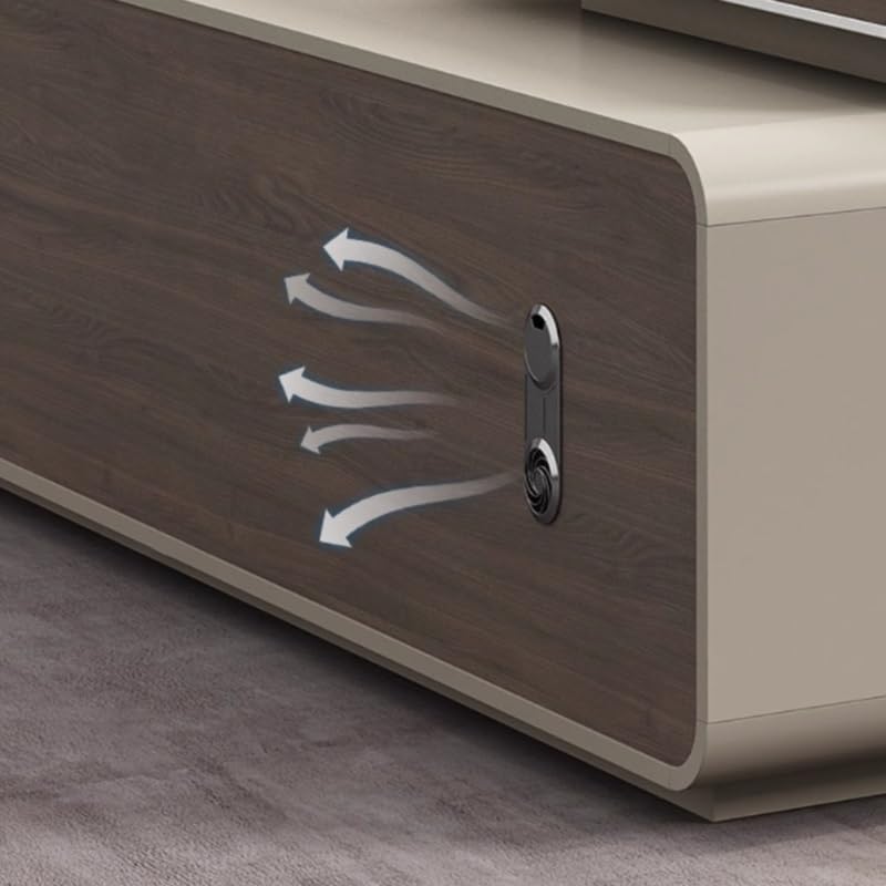 Large L-Shaped Executive Desk with Storage & Password Lock – Modern Home Office