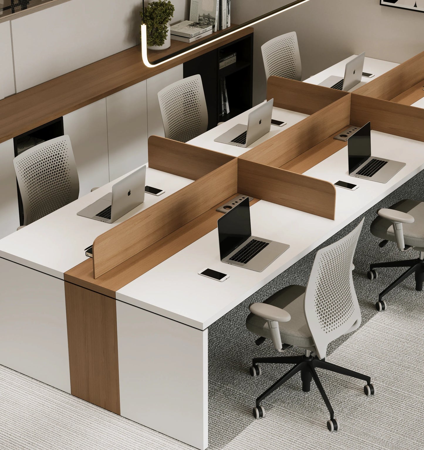 Financial Office Workstation | Modern Executive Desk for Accounting, Trading & Corporate Finance Setup