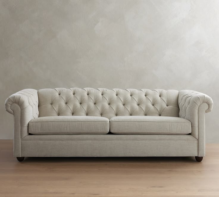 Chesterfield Sofa | Luxury Classic Button-Tufted Sofa | Elegant Vintage Style Living Room Couch