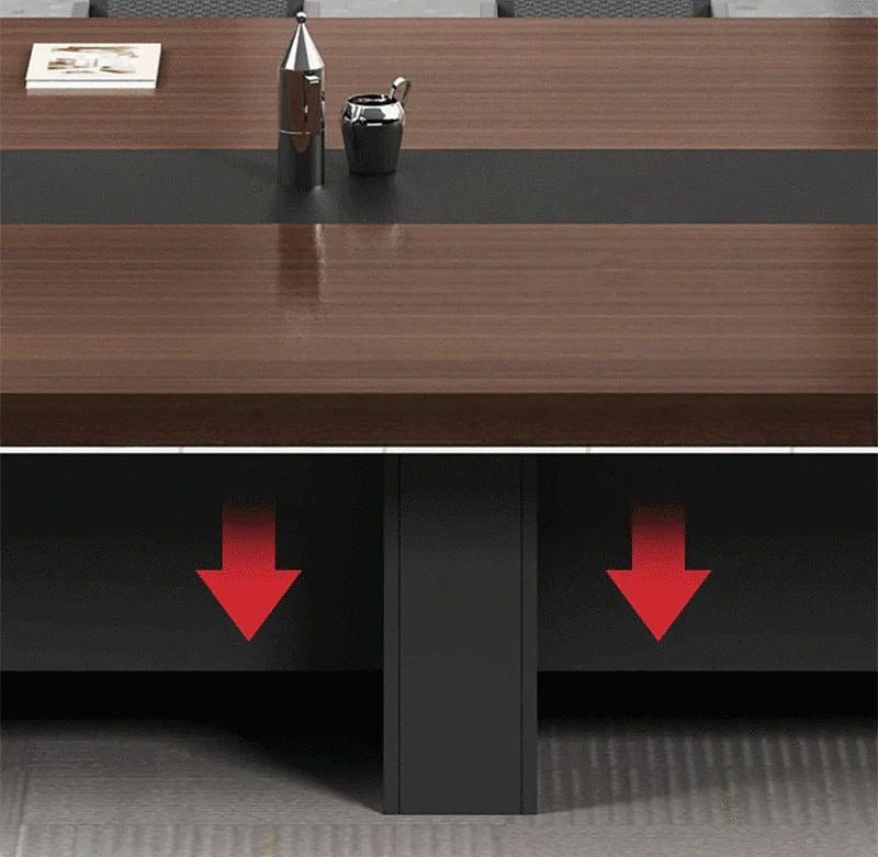 Modern Minimalist Long Conference Table | Sleek Executive Meeting Table for Teamwork & Boardroom Use