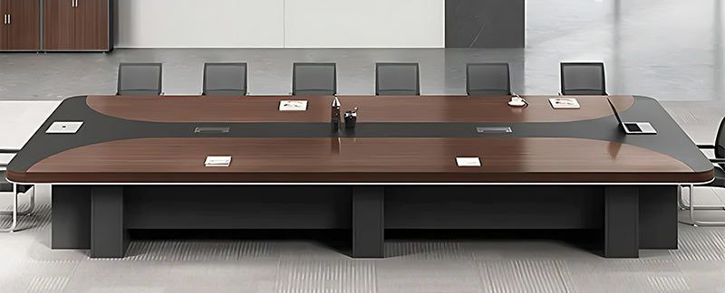 Modern Minimalist Long Conference Table | Sleek Executive Meeting Table for Teamwork & Boardroom Use