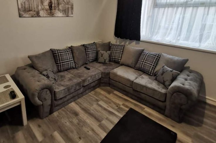 Verona Corner Sofa | Luxury Modern L-Shape Sectional Sofa | Elegant Comfortable Living Room Corner Couch