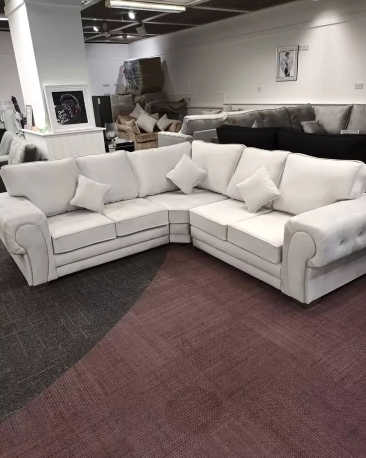 Verona Corner Sofa | Luxury Modern L-Shape Sectional Sofa | Elegant Comfortable Living Room Corner Couch