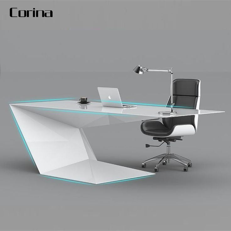 CORINA Modern Office Furniture Executive Desk | Luxury Custom Size CEO Bureau Office Table | High-End Executive Workstation Desk